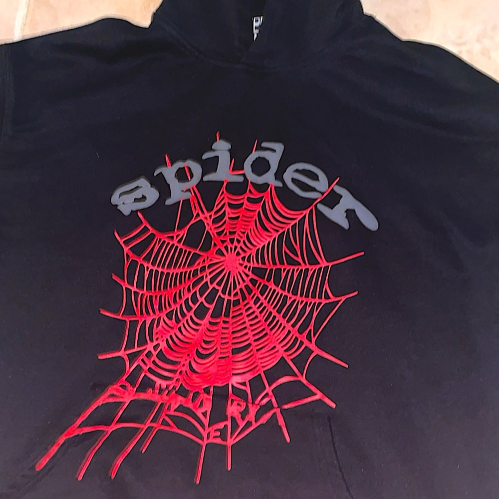 Sp5der hoodie red,gray,black